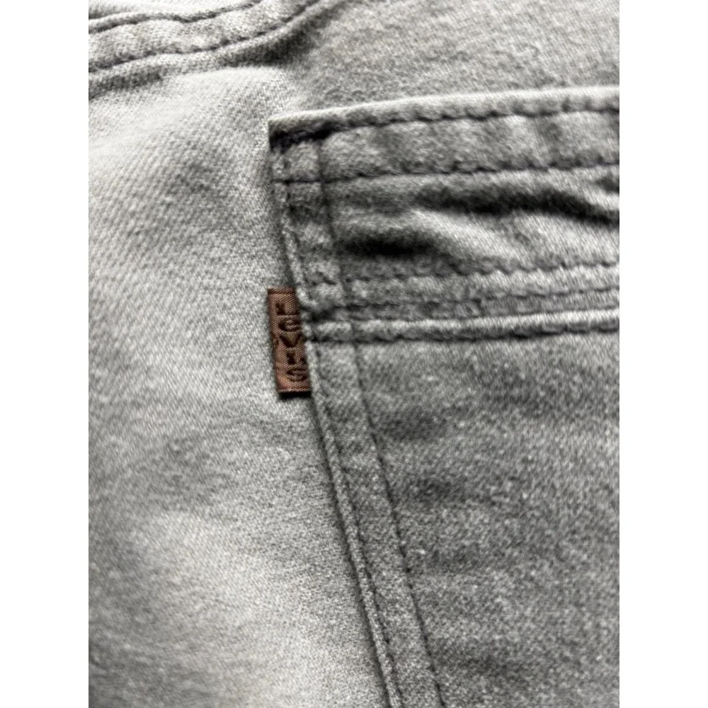 Vintage Levi’s Jeans Brown Label Size 38x24 HEMMED grey Cotton Jeans